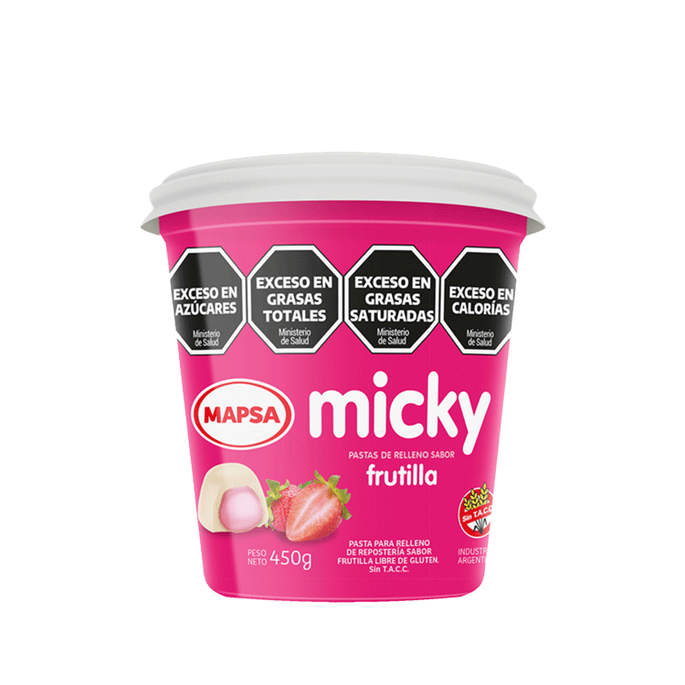 PASTA BOMBONES FRUTILLA MAPSA X 450GRS