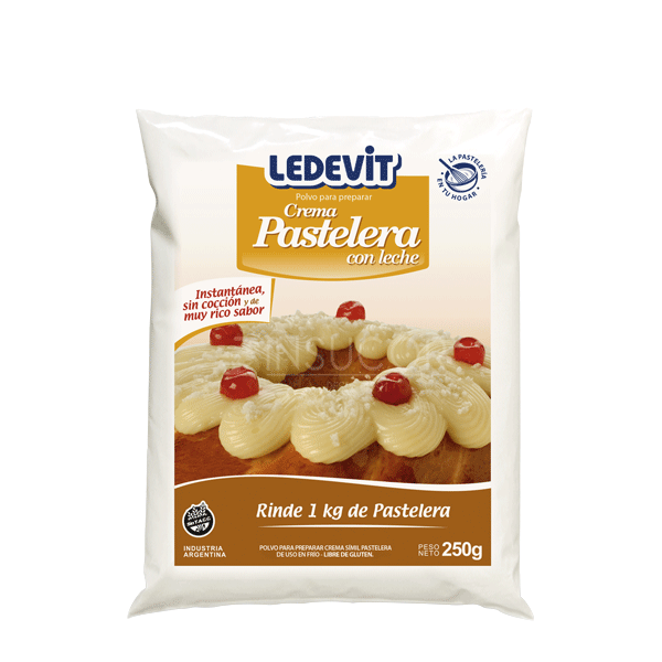 CREMA PASTELERA LEDEVIT - CAJA 12 UN X 250 GRS -