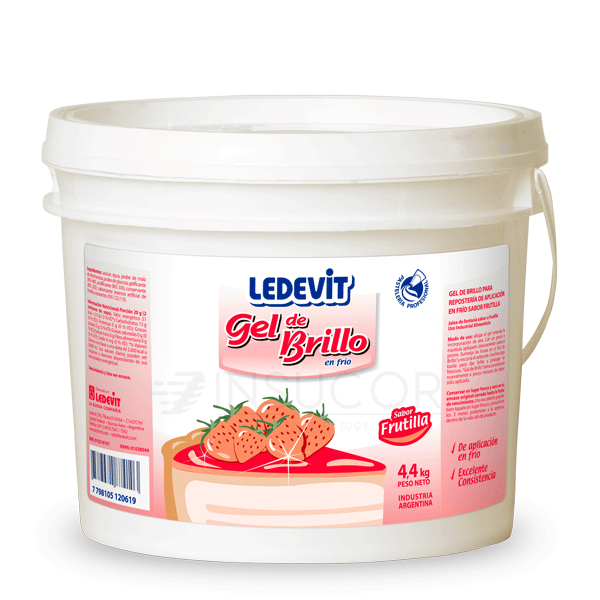 GEL BRILLO FRUTILLA LEDEVIT X 4.4KG
